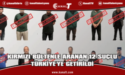 Kırmızı bültenle aranan 12 suçlu Türkiye'ye getirildi