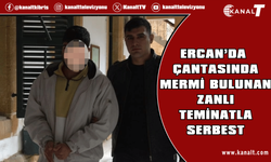 Ercan’da, çantasında G3 mermisi bulunan zanlı teminata bağlandı