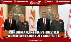 Cumhurbaşkanı Tufan Erhürman, KTBK ve Güv.K.K Komutanlarını ziyaret etti