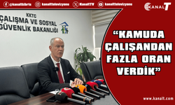 Hasipoğlu: “Kamuda çalışandan fazla oran verdik”
