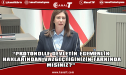 Sıla Usar İncirli: “Protokolle Devletin egemenlik haklarından vazgeçtiğinizin farkında mısınız?”
