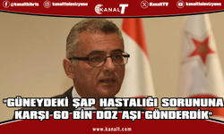 Erhürman: Güneydeki şap hastalığı sorununa karşı 60 bin doz aşı gönderdik