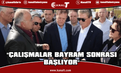 Üstel, İskele-Boğaz Yolu proje alanında incelemelerde bulundu