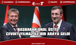Başbakan Ünal Üstel TC Cumhurbaşkanı Yardımcısı Cevdet Yılmaz ile bir araya geldi