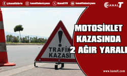 Çatalköy'de trafik kazası: Motosiklet sürücüsü ve yolcusu ağır yaralı!