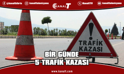 24 saatte 5 trafik kazası: 7 yaralı!