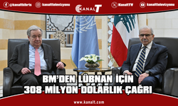 BM Genel Sekreteri Guterres, Lübnan için 308 milyon dolarlık acil yardım çağrısı başlattıklarını açıkladı