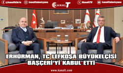 Cumhurbaşkanı Erhürman, TC Lefkoşa Büyükelçisi Başçeri’yi kabul etti