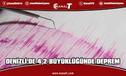 Denizli'de 4,2 büyüklüğünde deprem
