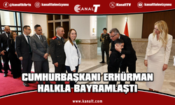 Cumhurbaşkanı Tufan Erhürman ve eşi Nilden Bektaş Erhürman halkla bayramlaştı