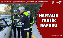 Haftalık trafik raporu: 72 kaza, 26 yaralı