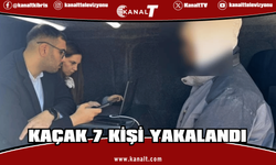 Düzensiz göç denetimlerinde kaçak  7 kişi yakalandı