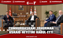 Cumhurbaşkanı Tufan Erhürman, USKAİD genel başkanı ve beraberindeki heyetle görüştü