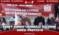 Güney Kıbrıs’ta İngiliz üslerine karşı protesto