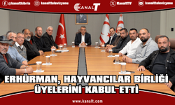 Cumhurbaşkanı Erhürman, Hayvancılar Birliği üyelerini kabul etti