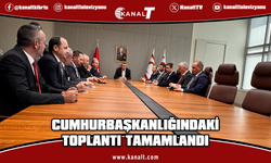 Cumhurbaşkanlığındaki toplantı tamamlandı: Görüşmenin detaylarına ilişkin açıklama yapılmadı