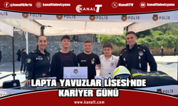 Lapta'daki kariyer gününde polis ve itfaiye meslekleri tanıtıldı