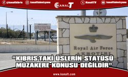 Al Carns'tan açıklama: Kıbrıs'taki üslerin statüsü müzakere konusu değildir
