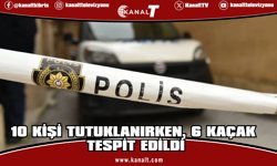 Polisiye haberler: Çeşitli suçlardan 10 kişi tutuklandı