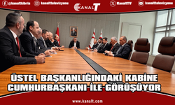 Üstel Başkanlığındaki Kabine Cumhurbaşkanı ile Görüşüyor