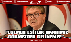 Üstel: Kıbrıs Türk halkını yok sayan girişimleri kabul etmiyoruz