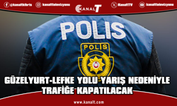 Pazar günü, motosiklet drag yarışı nedeniyle Güzelyurt-Lefke çevre yolu kısmen trafik akışına kapatılacak