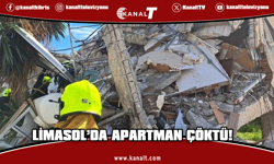 Limasol'da bir apartman çöktü: 4 yaralı