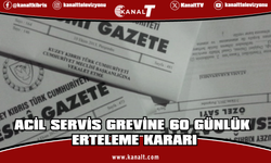 Acil Servis Grevine 60 Günlük Erteleme Kararı