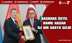 Başbakan Ünal Üstel, TÜRKPA Genel Sekreteri Ramil Hasan ile bir araya geldi