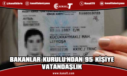 Bakanlar Kurulu'ndan 95 kişiye vatandaşlık