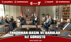 Erhürman "Ceza Değişiklik Yasası" İçin Basın ve Barolarla Masaya Oturdu