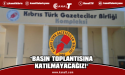 Kıbrıs Türk Gazeteciler Birliği’nden Barolar Birliği’ne tepki: Basın toplantısına katılmayacağız