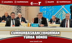 Kazakistan'daki TDT zirvesine katılan Cumhurbaşkanı Erhürman yurda döndü