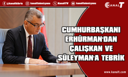 Cumhurbaşkanı Erhürman'dan Çalışkan ve Süleyman'a tebrik