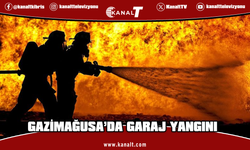 Gazimağusa’da garaj yangını: Boya, tiner ve çeşitli eşyalar zarar gördü