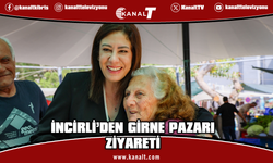 İncirli, Girne'de çarşamba pazarını ziyaret etti