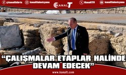 Ataoğlu, Girne Antik Limanı’nda yürütülen iskele yapım çalışmalarını inceledi