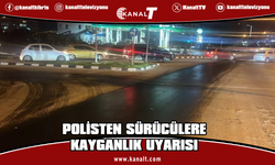 Polis'ten sürücülere uyarı: Gönyeli'de yola atık madde döküldü
