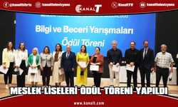 Meslek Liseleri Arası Bilgi ve Beceri Yarışmaları ödül töreni yapıldı