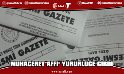 "Muhaceret Affı" yürürlüğe girdi