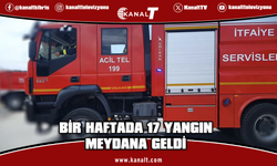 Haftalık İtfaiye raporu: 17 yangın, 18 özel servis olayı meydana geldi