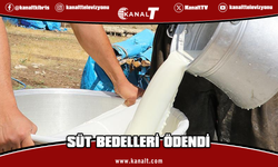 Süt bedelleri ödendi