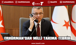 Cumhurbaşkanı Erhürman’dan galibiyet telefonu: Sertoğlu’nu arayarak millileri tebrik etti