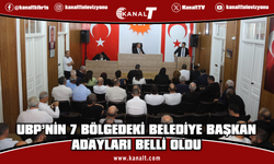 UBP Genel Başkanı Üstel, belediye başkan adaylarını açıkladı