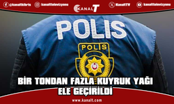 Lefkoşa’da bir tondan fazla kuyruk yağı ele geçirildi