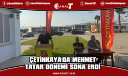 Çetinkaya'da Mehmet Tatar dönemi sona erdi