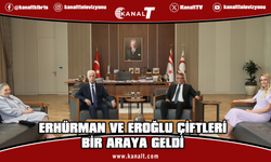 Cumhurbaşkanı Tufan Erhürman ve eşi, Derviş Eroğlu ve eşiyle görüştü