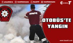 Çatalköy’de park halindeki otobüste yangın