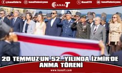Kıbrıs Barış Harekâtı'nın 52. yıl dönümü İzmir'de törenle kutlandı