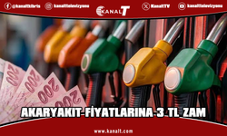 Akaryakıt fiyatlarına 3 TL zam!